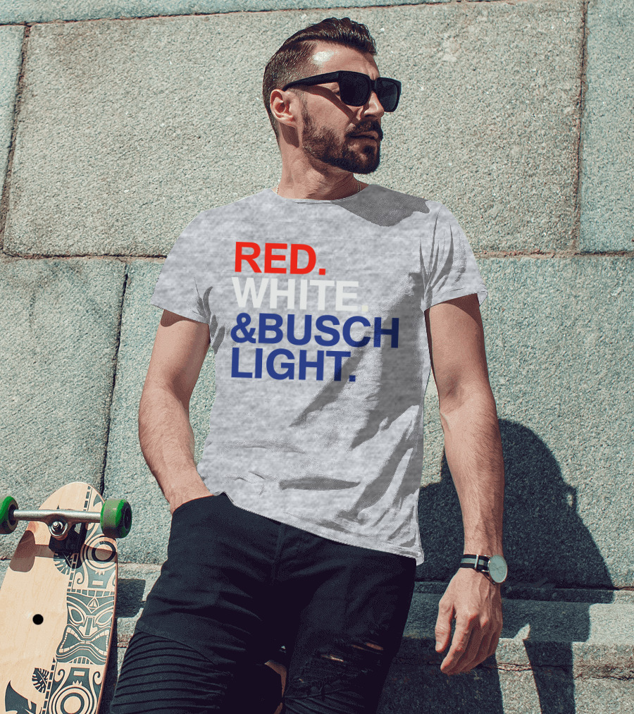 Rodney Davis Red White And Busch Light T-Shirt