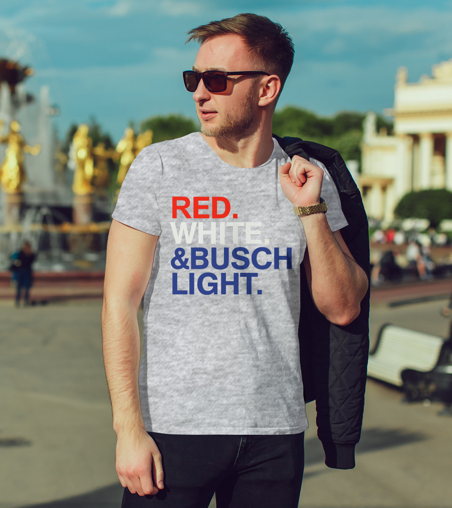 Rodney Davis Red White And Busch Light T-Shirt