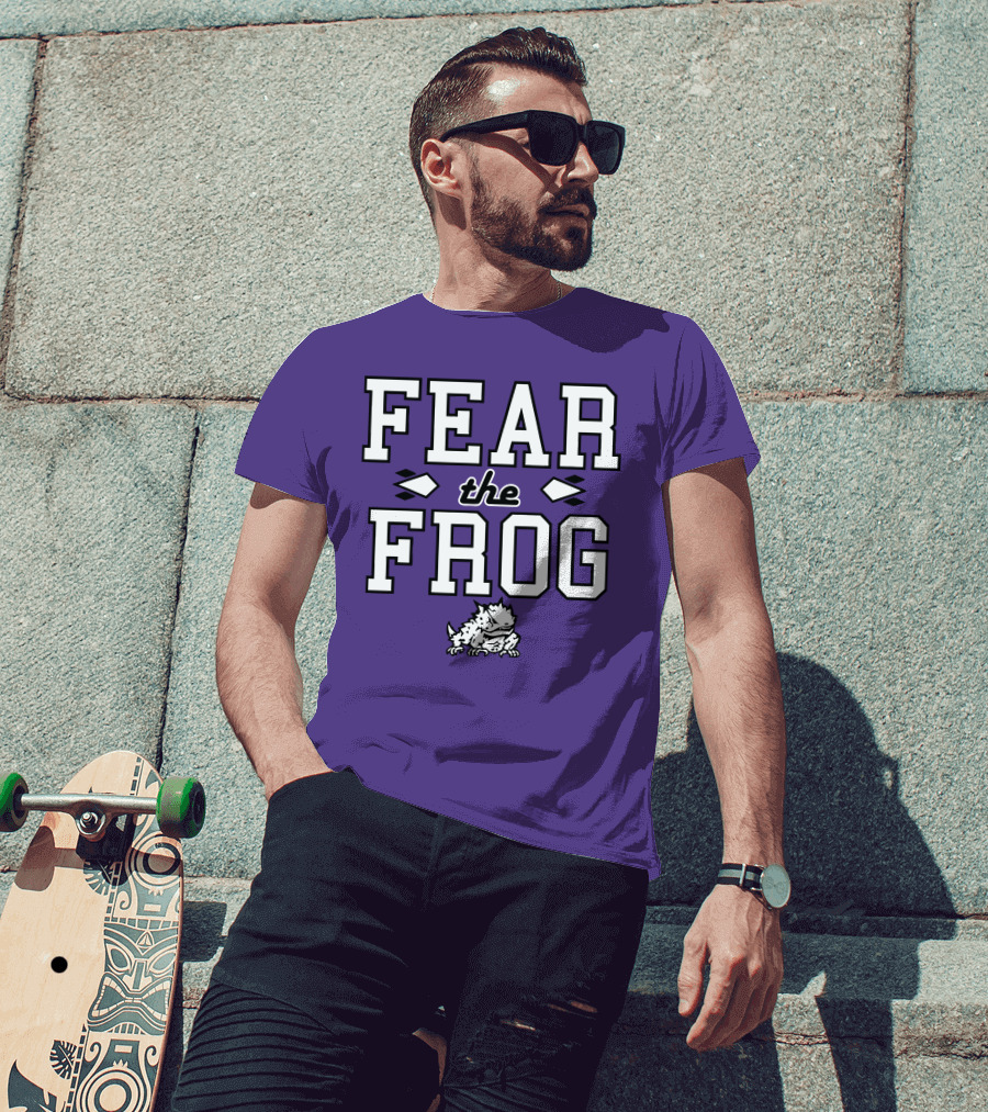 Fear The Frog TCU Football Horned Frog Spirit T-Shirt