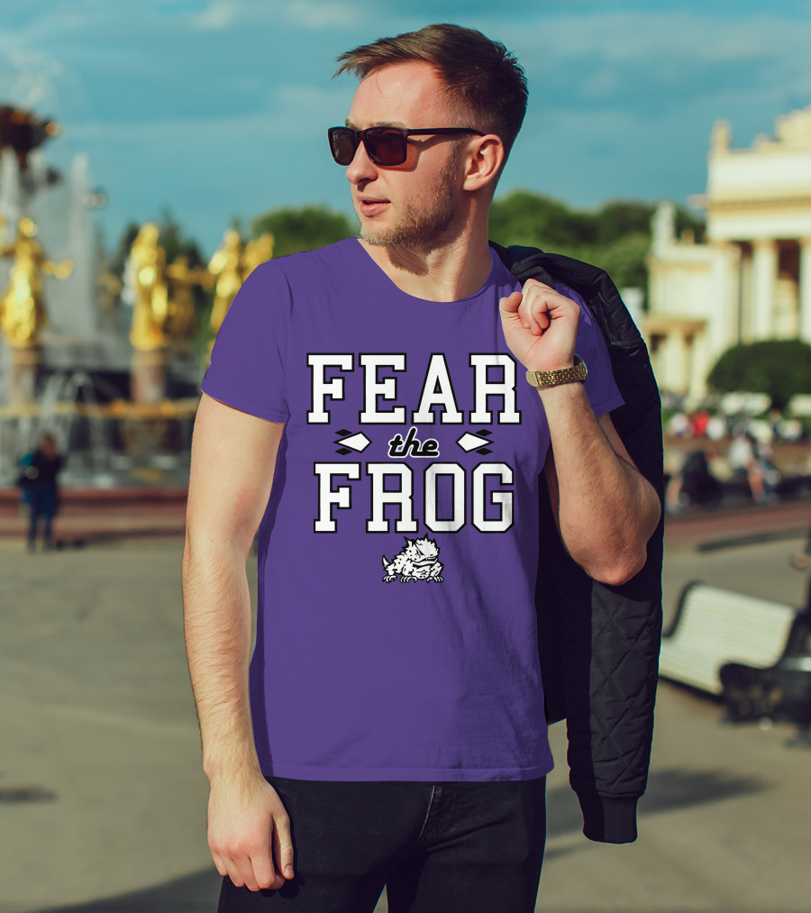Fear The Frog TCU Football Horned Frog Spirit T-Shirt