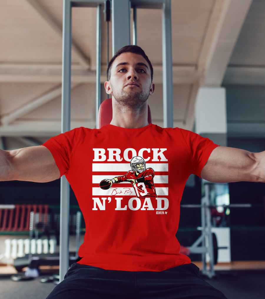 BROCK PURDY BROCK N LOAD NFLPA Football T-Shirt