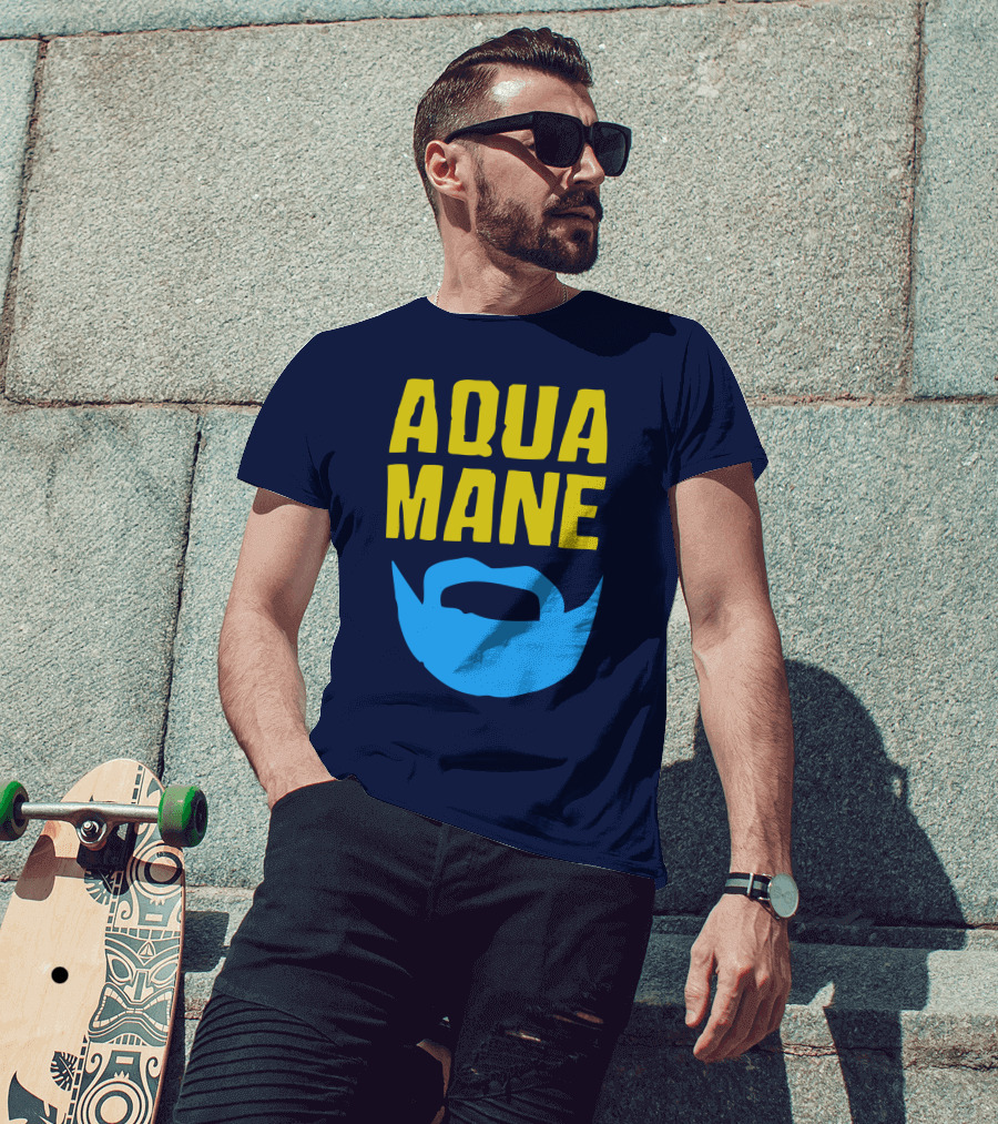 Aqua Mane Steven Adams Beard T-Shirt