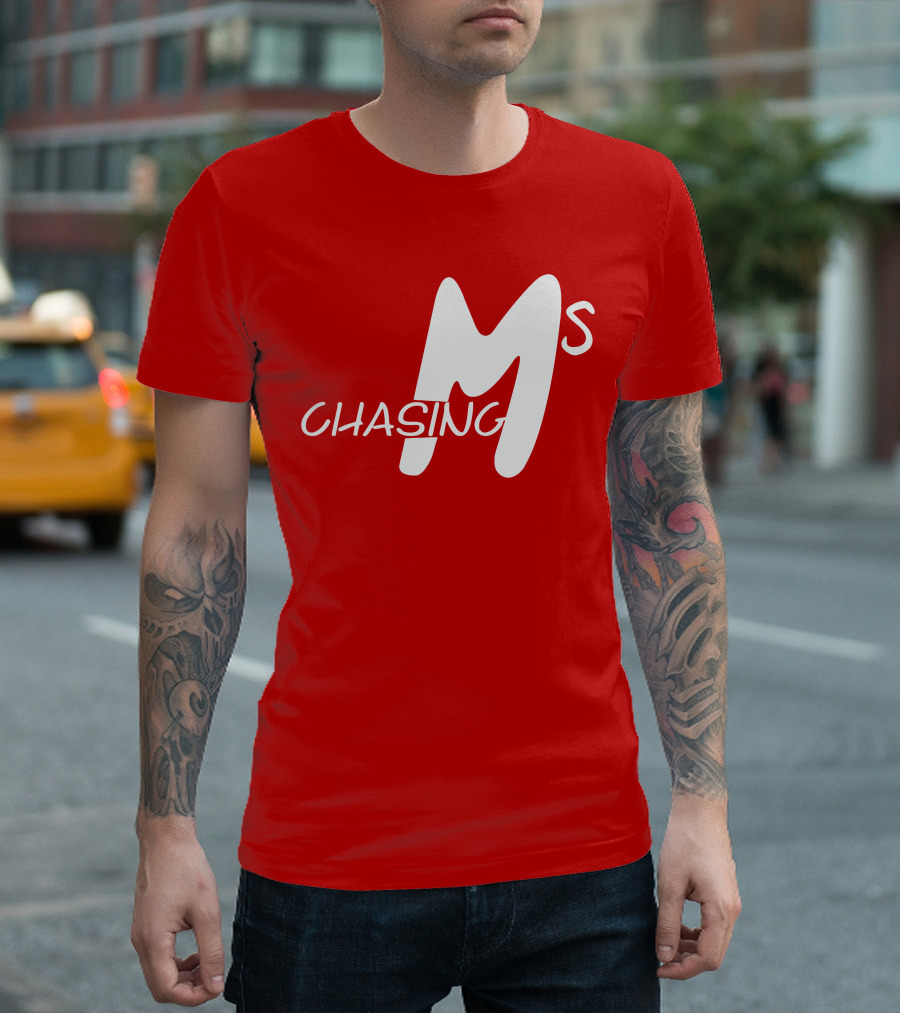 Chasing Ms Retro Style Bold Red T-Shirt