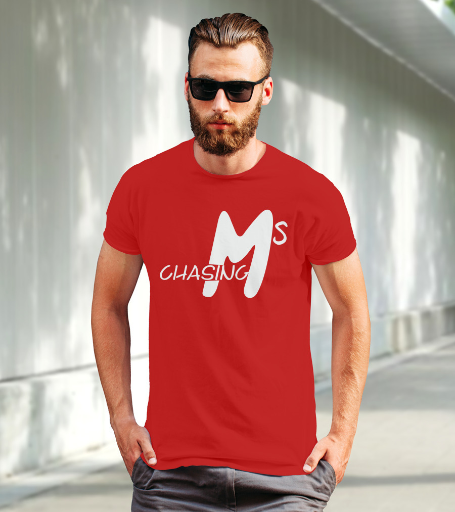 Chasing Ms Retro Style Bold Red T-Shirt