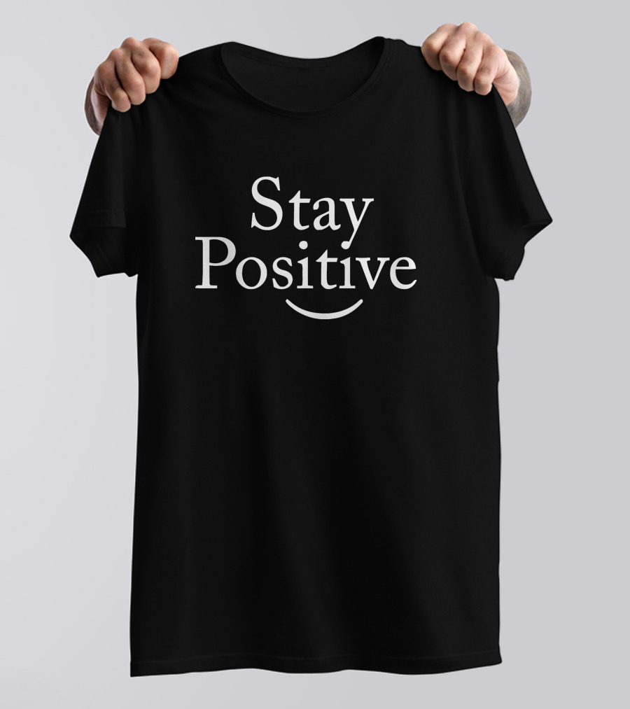 Stay Positive Smile Emoticon T-Shirt