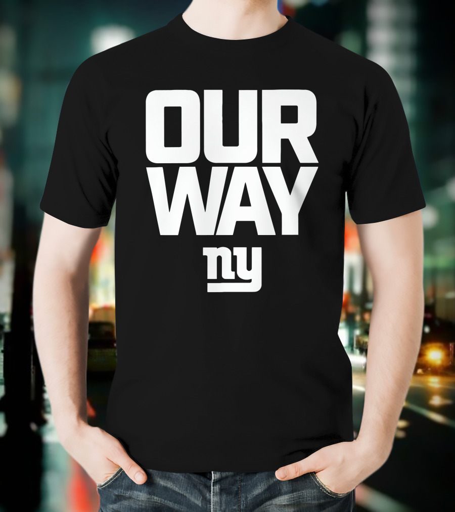 OUR WAY NY Giants Football T-Shirt