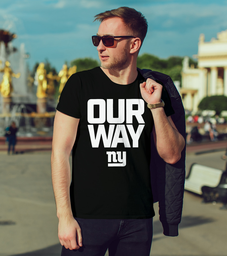 OUR WAY NY Giants Football T-Shirt