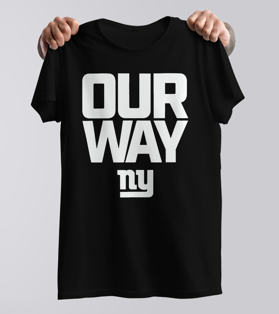 OUR WAY NY Giants Football T-Shirt