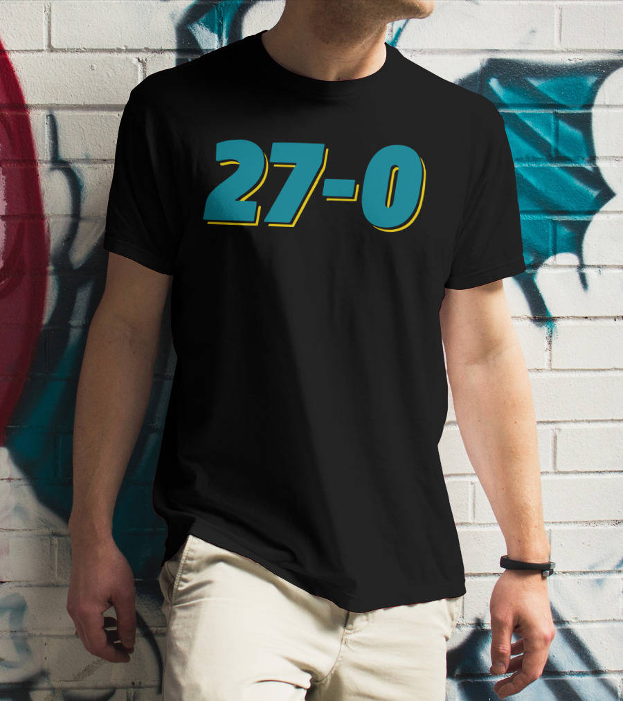 Jacksonville 27-0 Victory Score T-Shirt