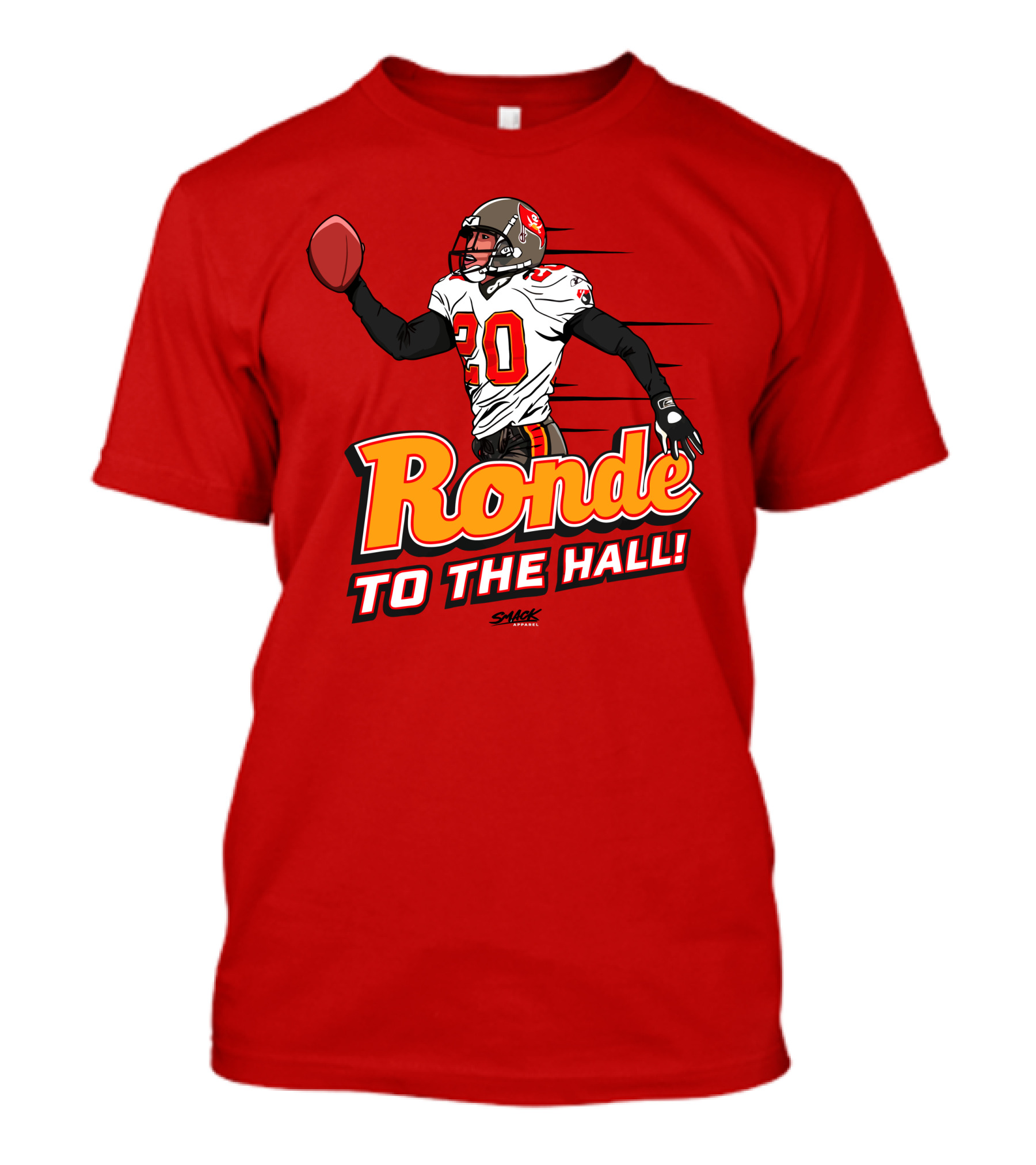 Ronde Barber Tampa Bay Buccaneers Hall Of Fame T-Shirt