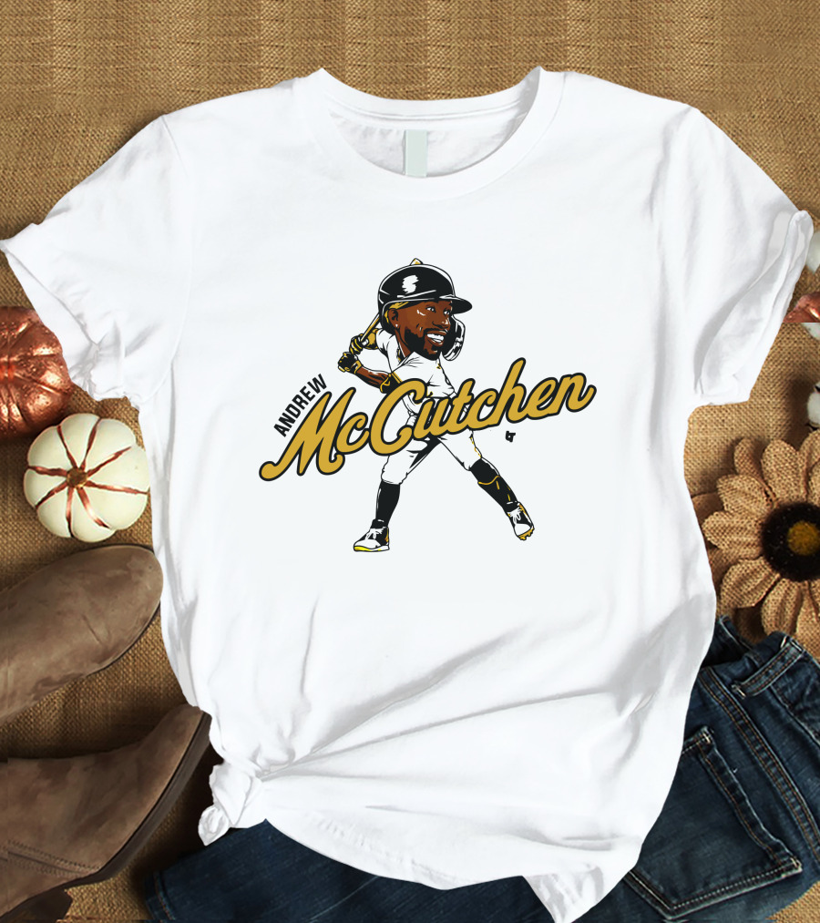 Andrew McCutchen Baseball Caricature T-Shirt
