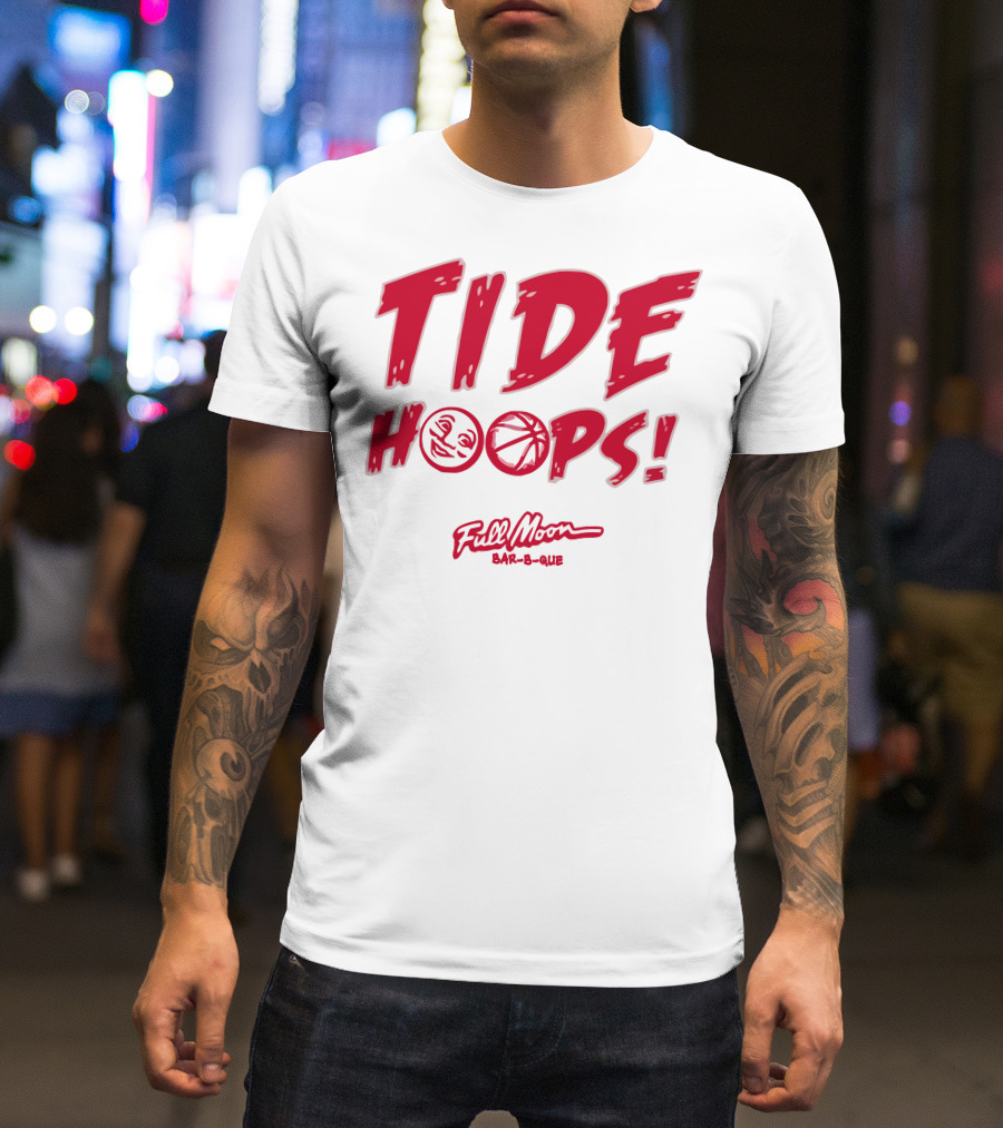 Tide Hoops Full Moon Bar-B-Que Basketball Event T-Shirt