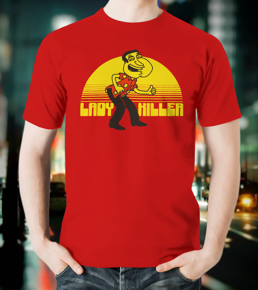 Lady Killer Quagmire Retro Sunset T-Shirt