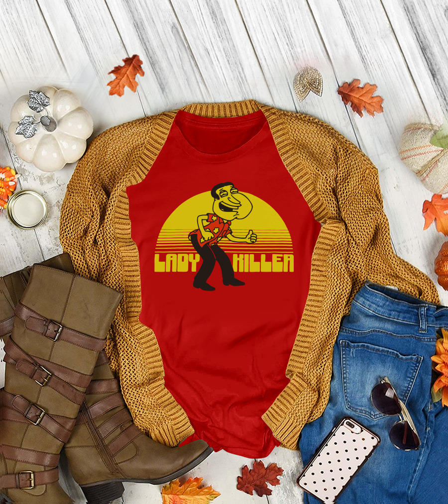 Lady Killer Quagmire Retro Sunset T-Shirt