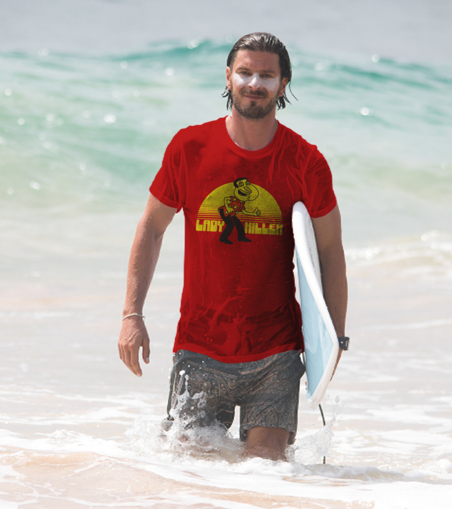 Lady Killer Quagmire Retro Sunset T-Shirt