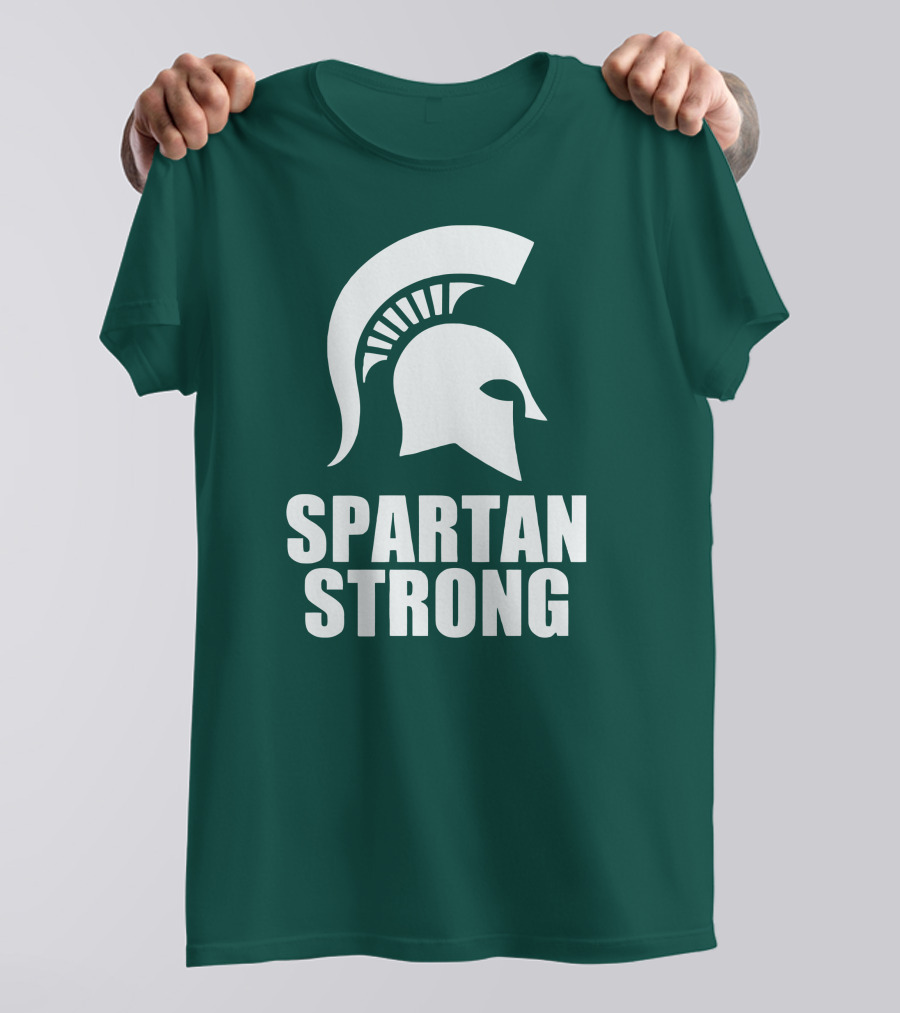 Spartan Strong MSU Helmet T-Shirt