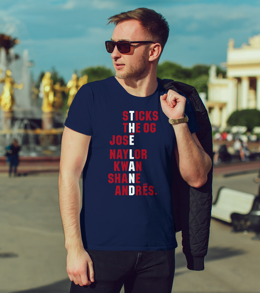 Sticks The Og Jose Naylor Kwan Shane Andrés The Land Names T-Shirt