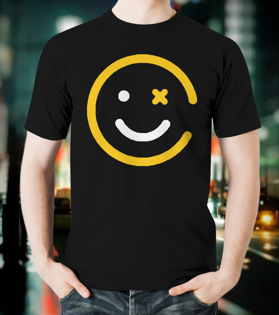 Happy Punch Winking Face Emoji T-Shirt