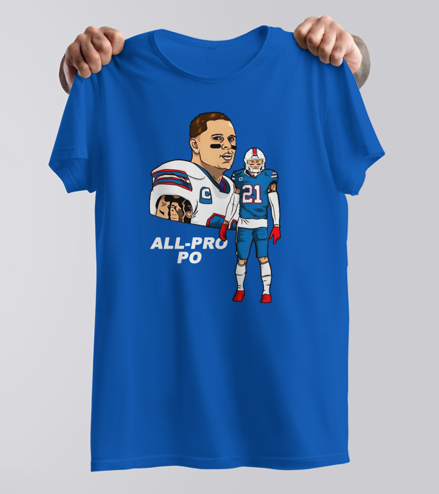 Jordan Poyer All-Pro Po Football T-Shirt
