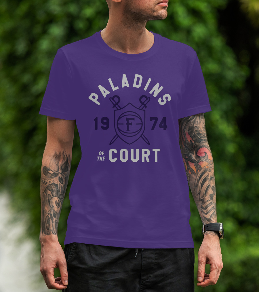 Paladins Of The Court 1974 F Shield Emblem T-Shirt