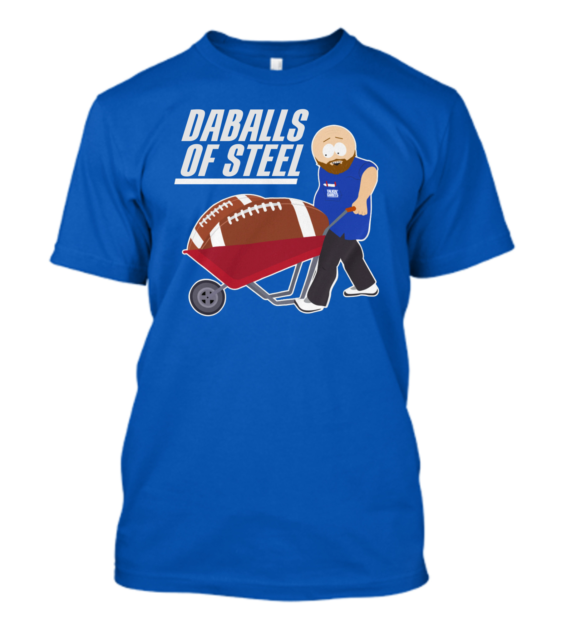 Daballs Of Steel Wheelbarrow Football Carrying Soccer Player T-Shirt