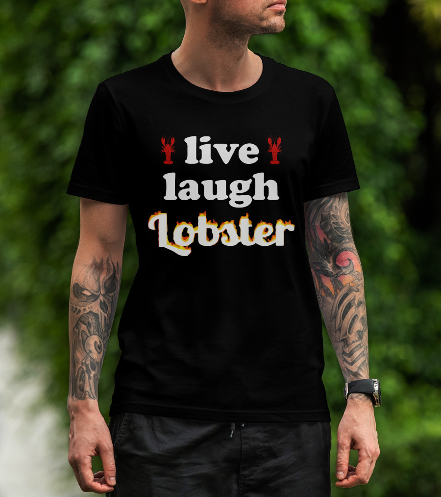 Live Laugh Lobster Snazzy Seagull T-Shirt