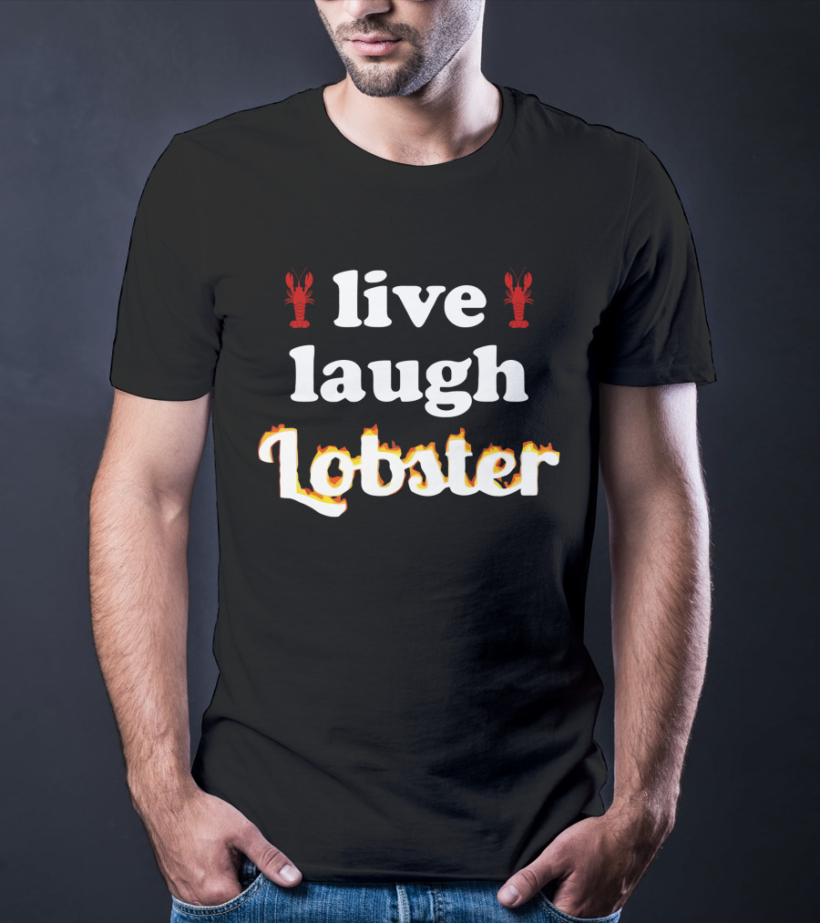Live Laugh Lobster Snazzy Seagull T-Shirt