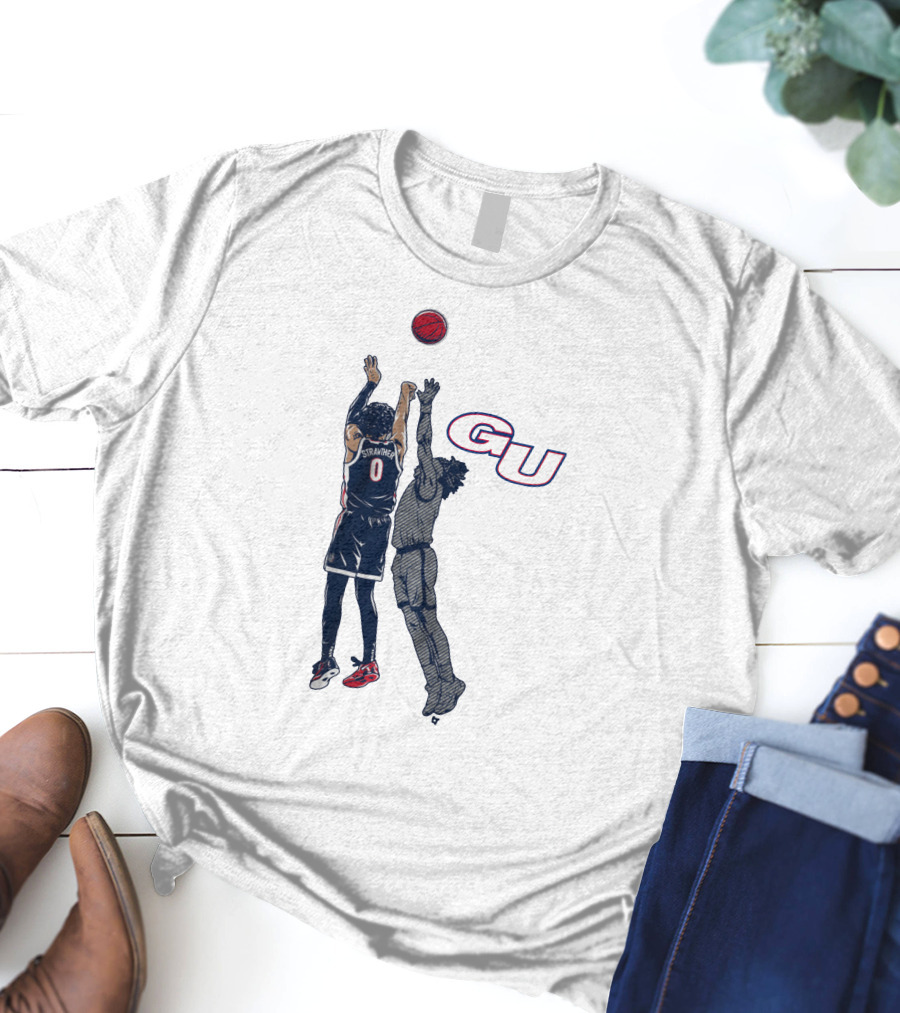 Gonzaga Basketball Julian Strawther Iconic Game-Winning Shot GU T-Shirt