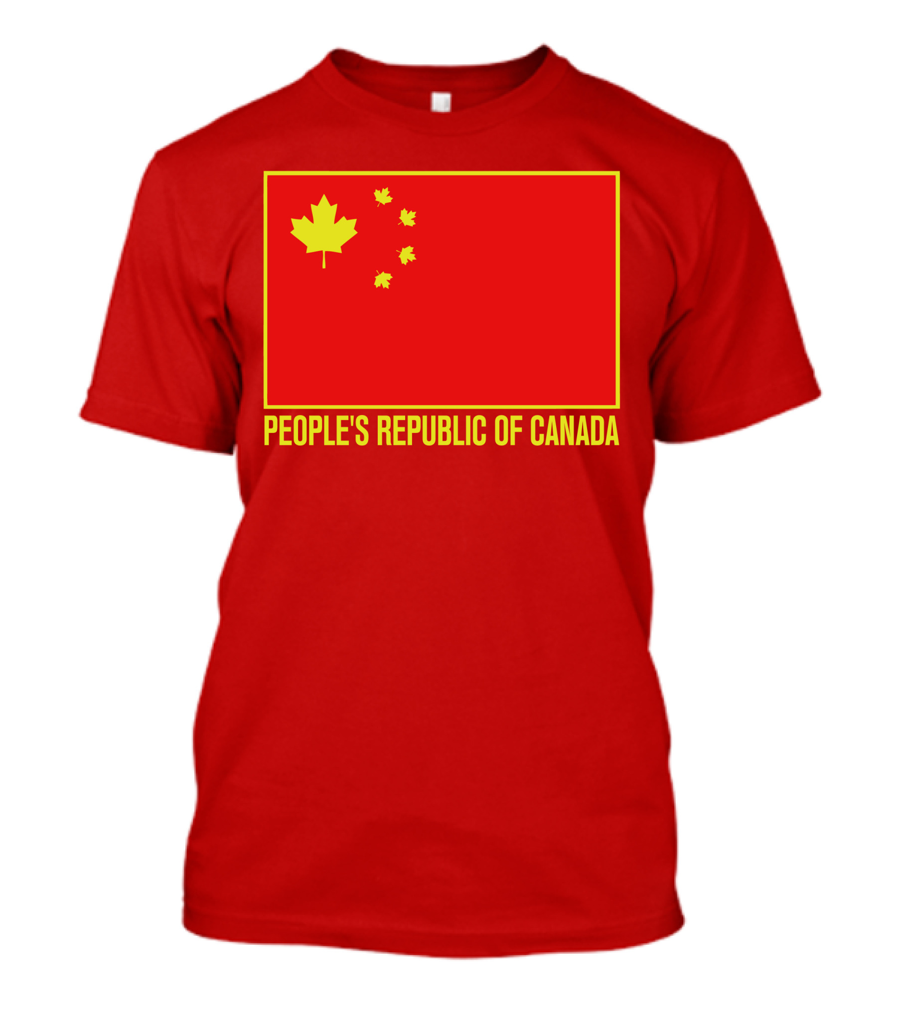 W Brett Wilson People's Republic Of Canada Chinese Flag Red Maple Leaves T-Shirt