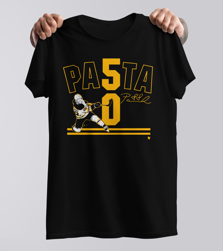 PASTA 50 Pastrnak Hockey Player 88 T-Shirt