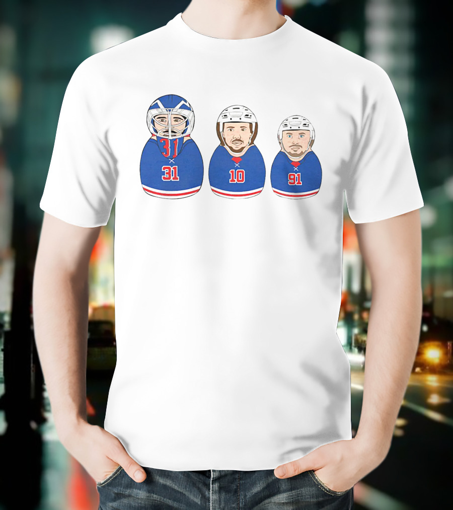 NY Hockey Russian Doll Design 31 10 91 T-Shirt