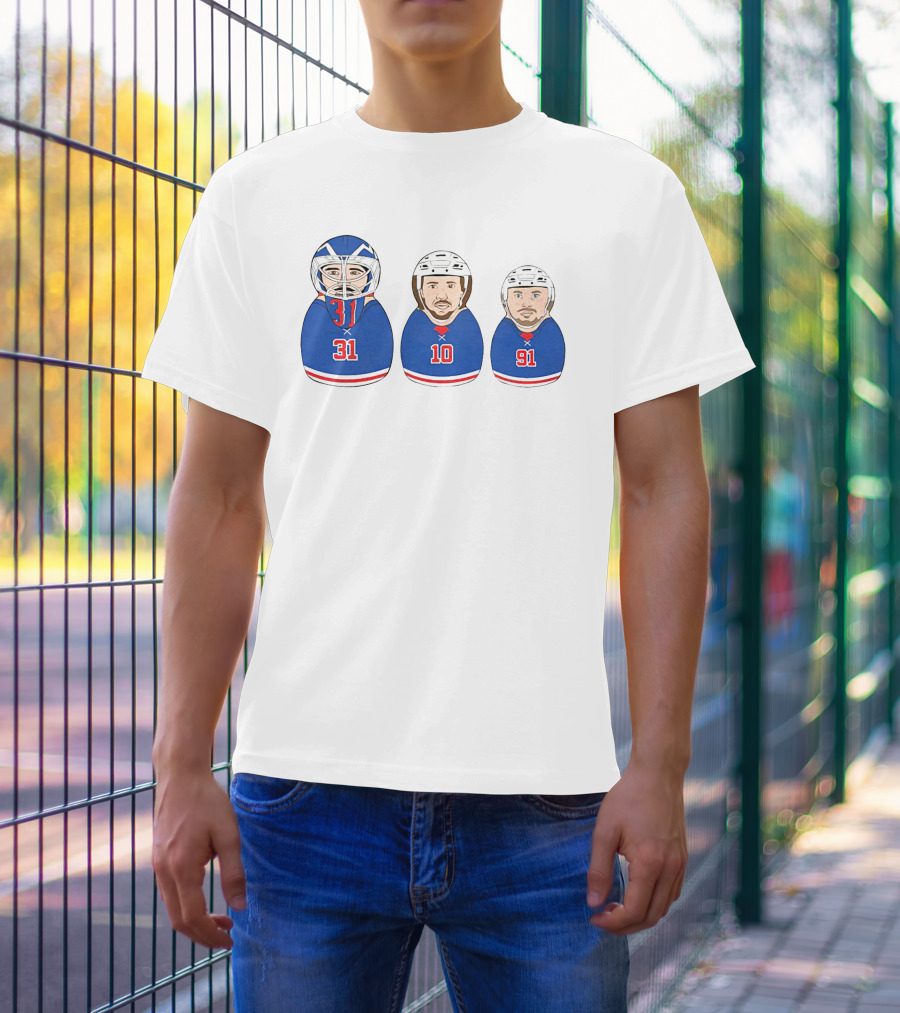 NY Hockey Russian Doll Design 31 10 91 T-Shirt