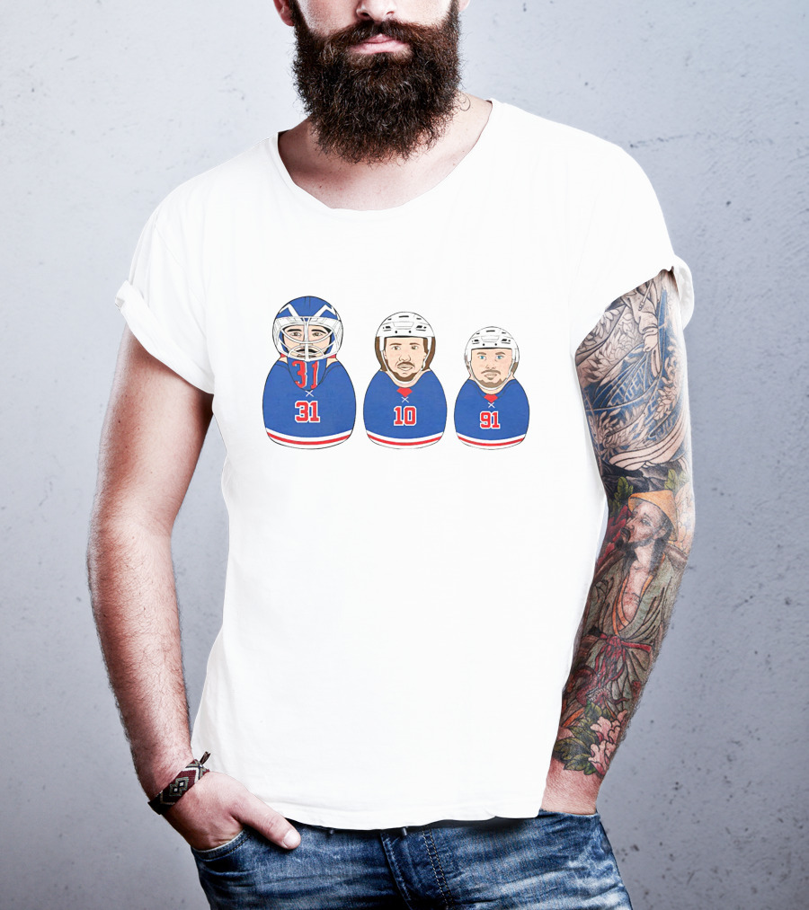 NY Hockey Russian Doll Design 31 10 91 T-Shirt
