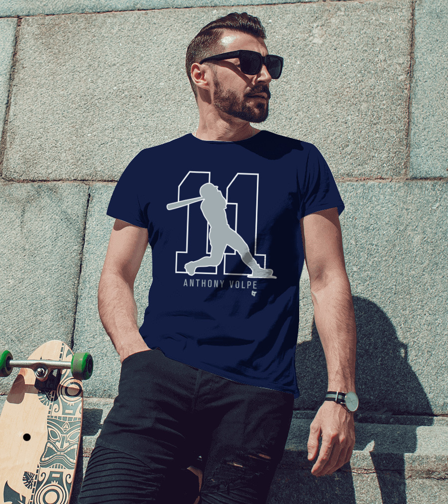 Anthony Volpe 11 New York Baseball T-Shirt