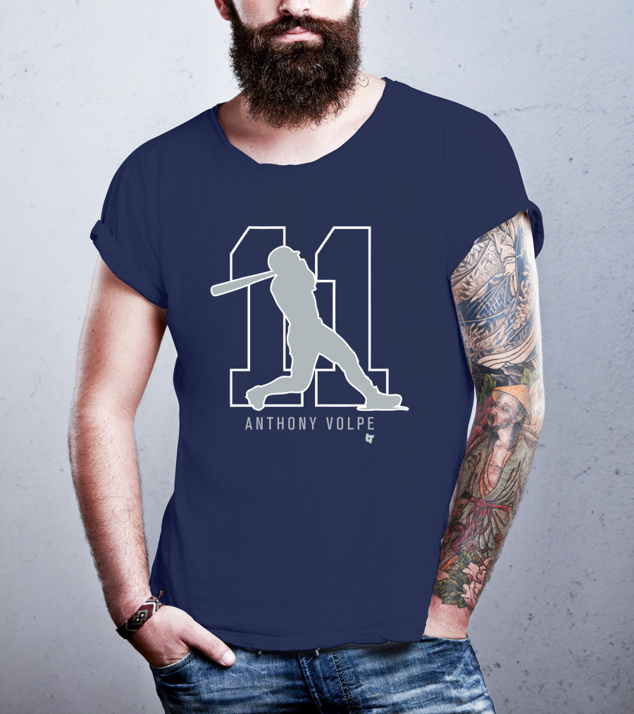Anthony Volpe 11 New York Baseball T-Shirt