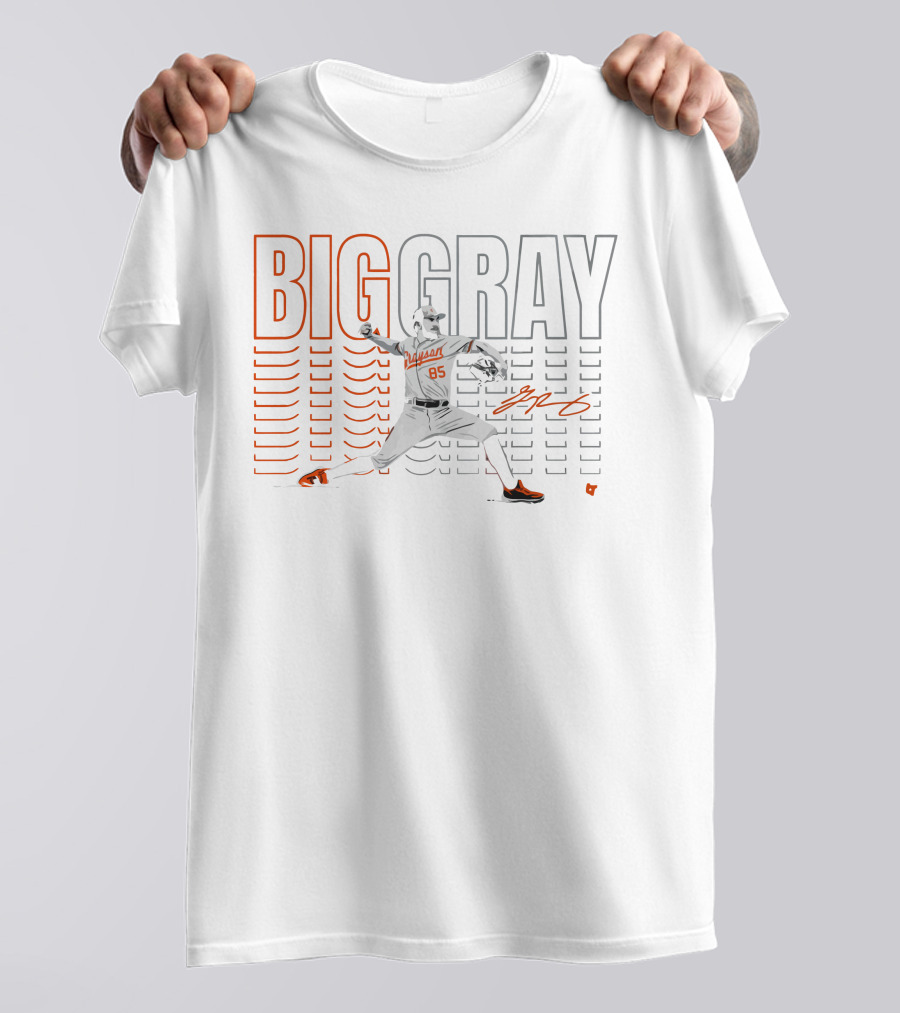BIG GRAY Grayson Rodriguez Pitching Number 85 Dynamic T-Shirt
