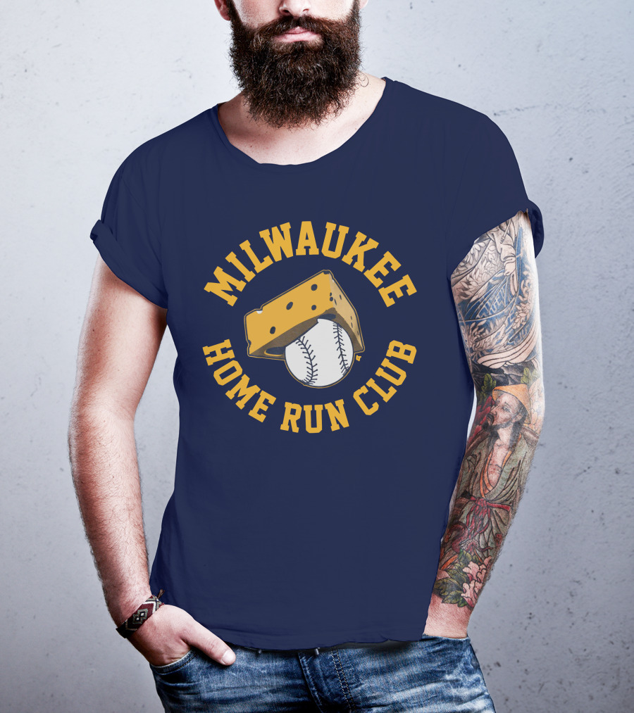 Milwaukee Home Run Club Cheese Baseball T-Shirt