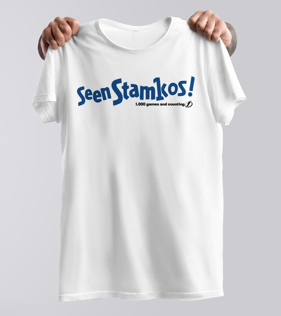 Seen Stamkos 1000 Games And Counting Tampa Bay Lightning T-Shirt