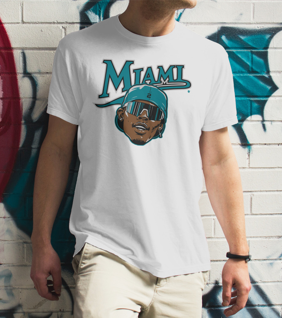 Jazz Chisholm Swag Head Miami Baseball Logo Look T-Shirt