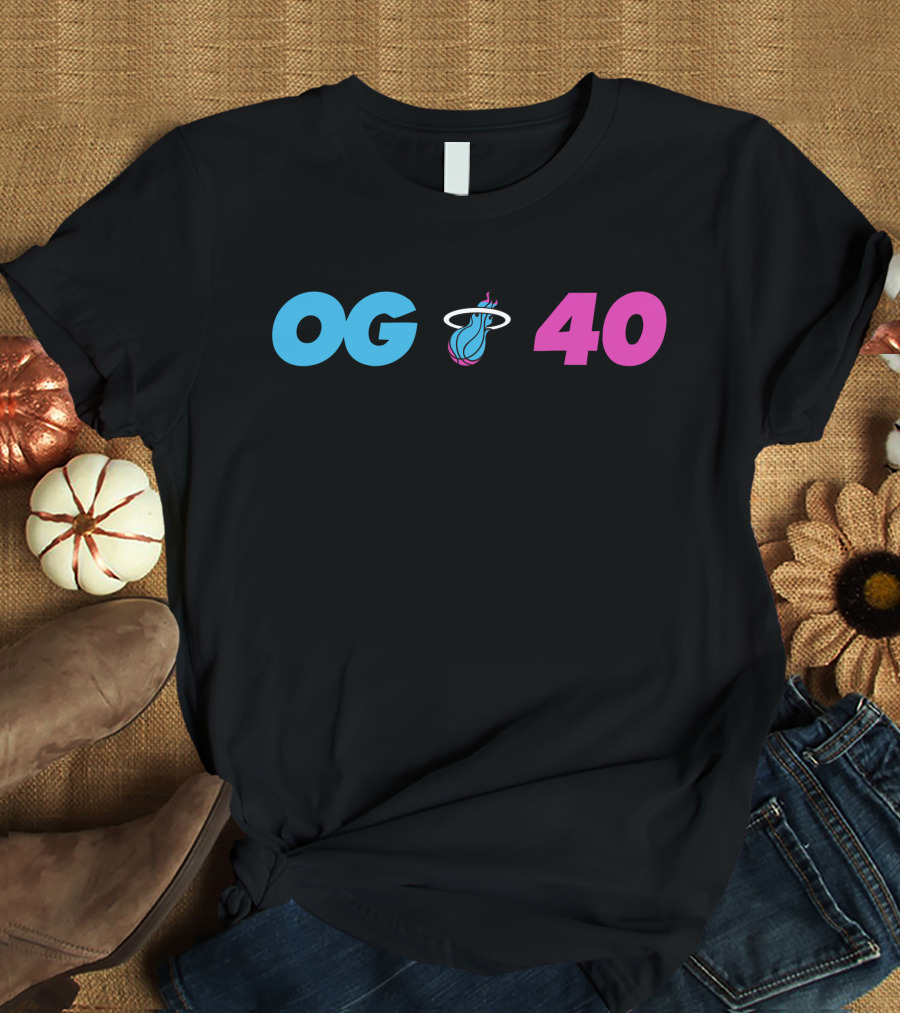 OG Miami Heat 40 T-Shirt