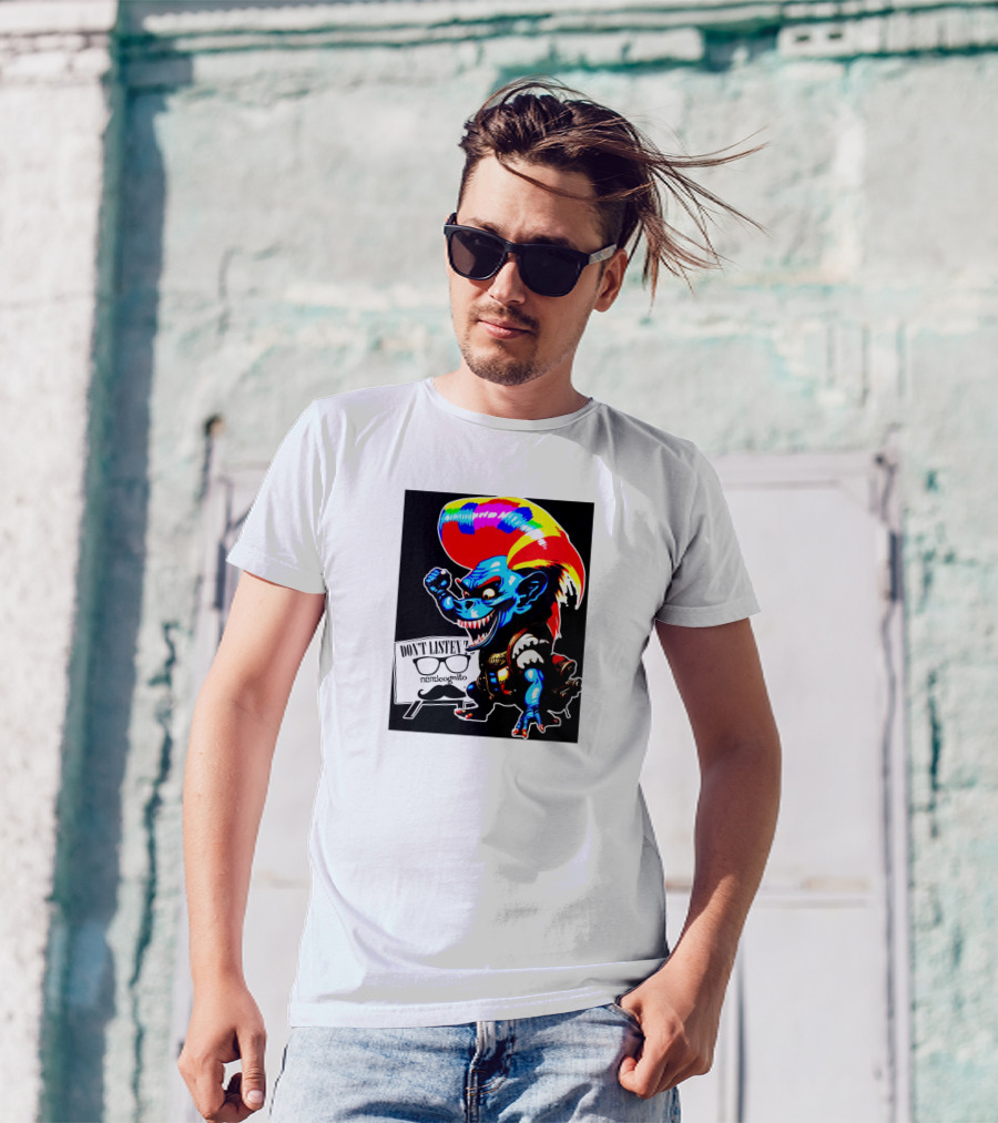 Don't Listen Sparkletroll Nerdcognito Glasses T-Shirt