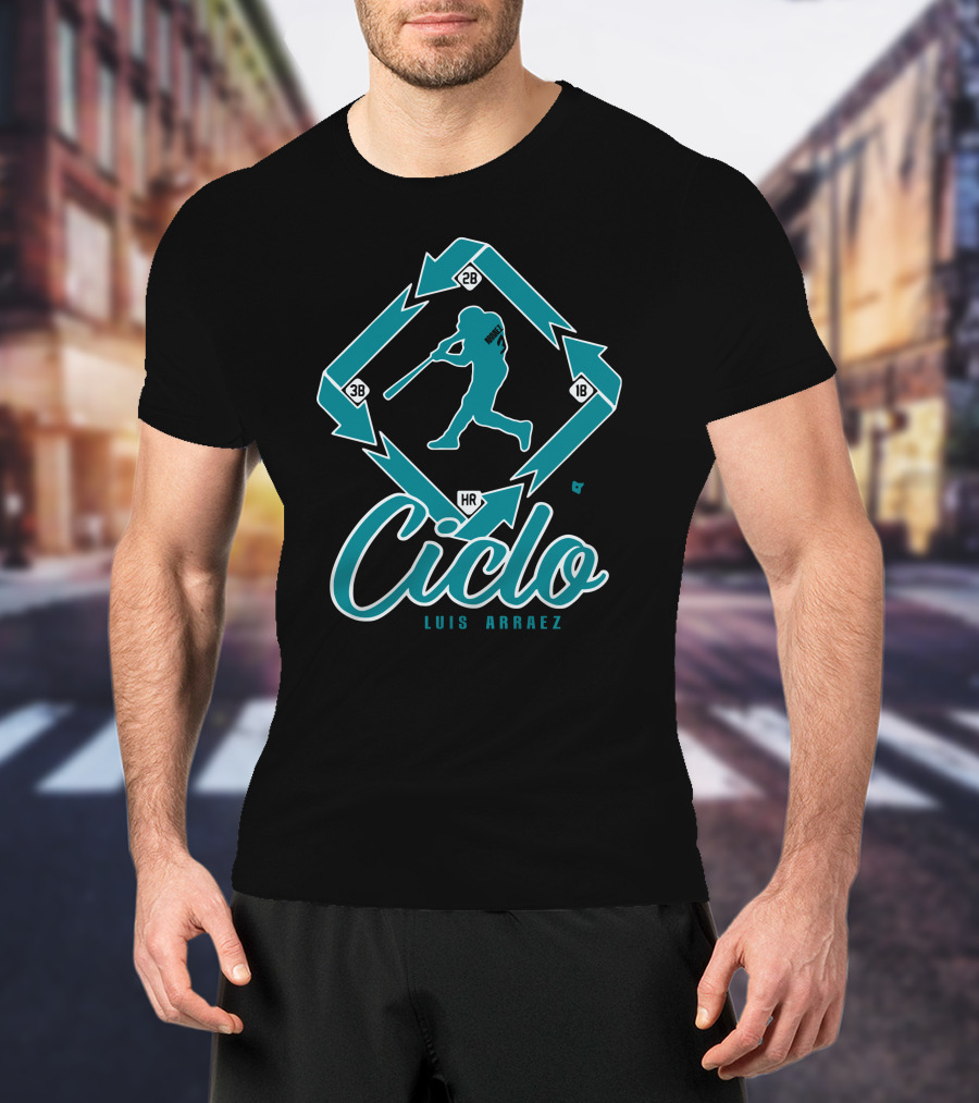 Ciclo Luis Arraez Baseball Diamond Pathway T-Shirt