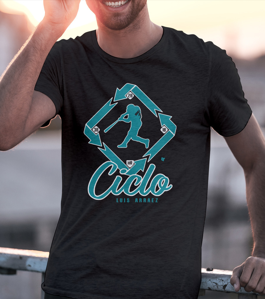 Ciclo Luis Arraez Baseball Diamond Pathway T-Shirt