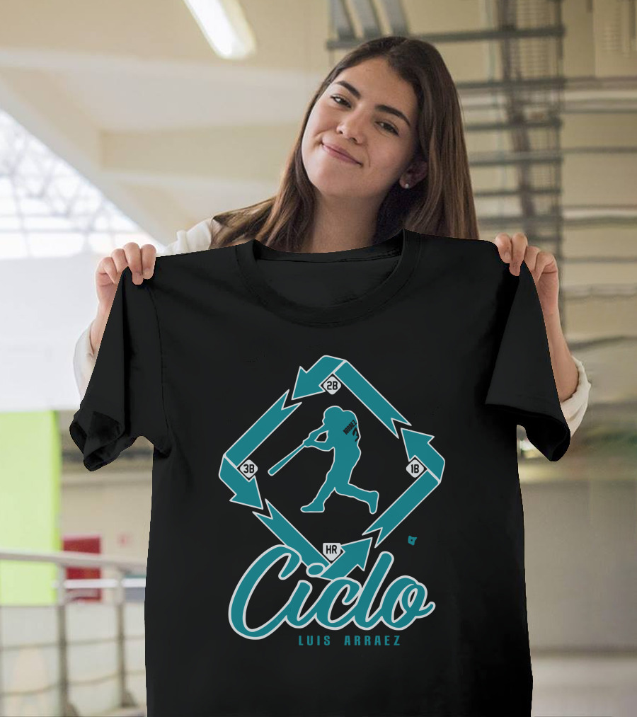 Ciclo Luis Arraez Baseball Diamond Pathway T-Shirt