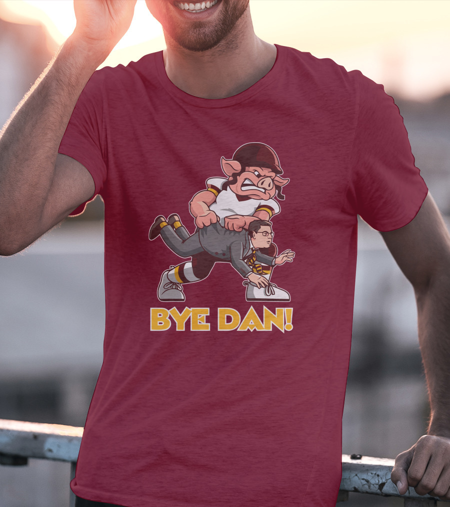BYE DAN Football Pig Player Carrying A Man T-Shirt