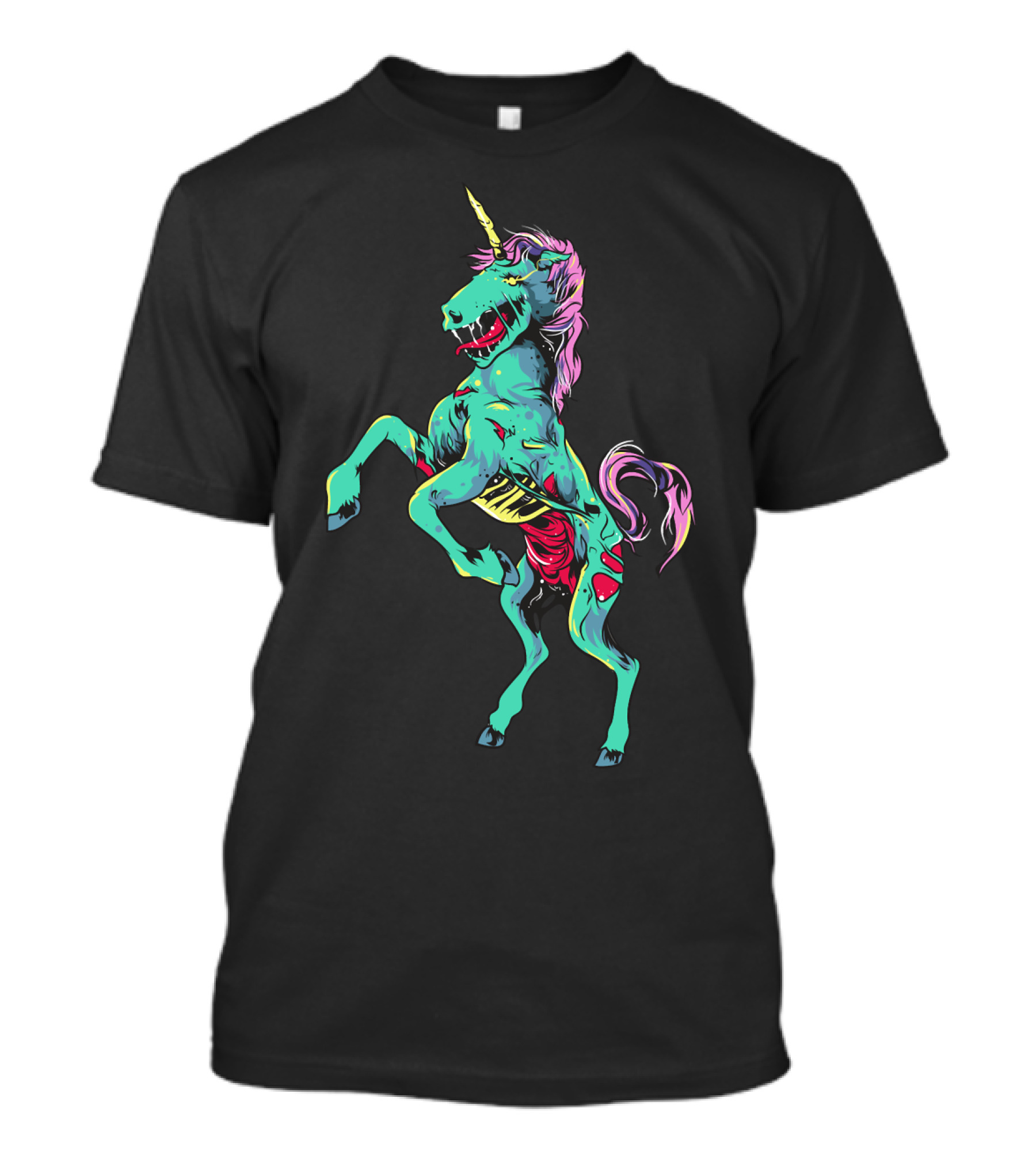 Zombiecorn Scary Zombie Unicorn Halloween Monster T-Shirt