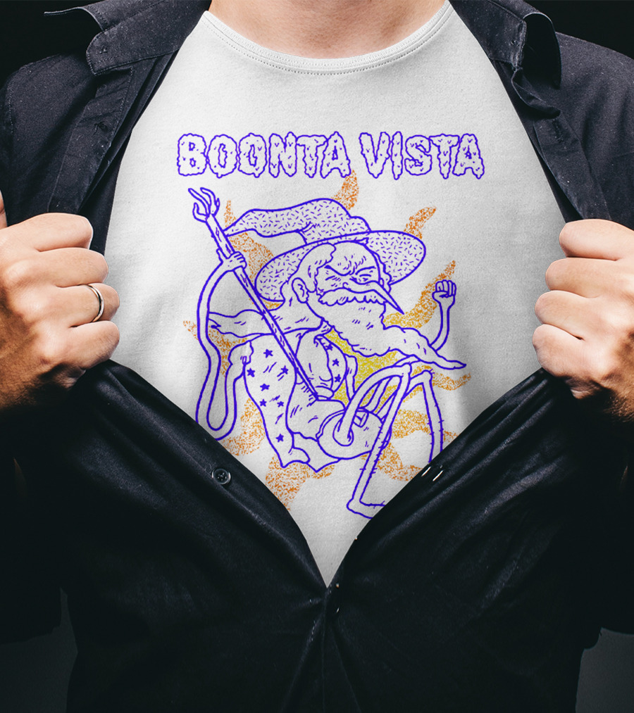 Boonta Vista Wizard With Staff And Hat T-Shirt