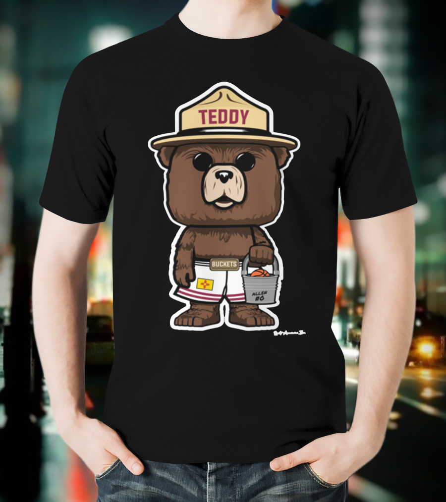 Teddy Buckets Allen #0 Satinytee Clothing Store T-Shirt