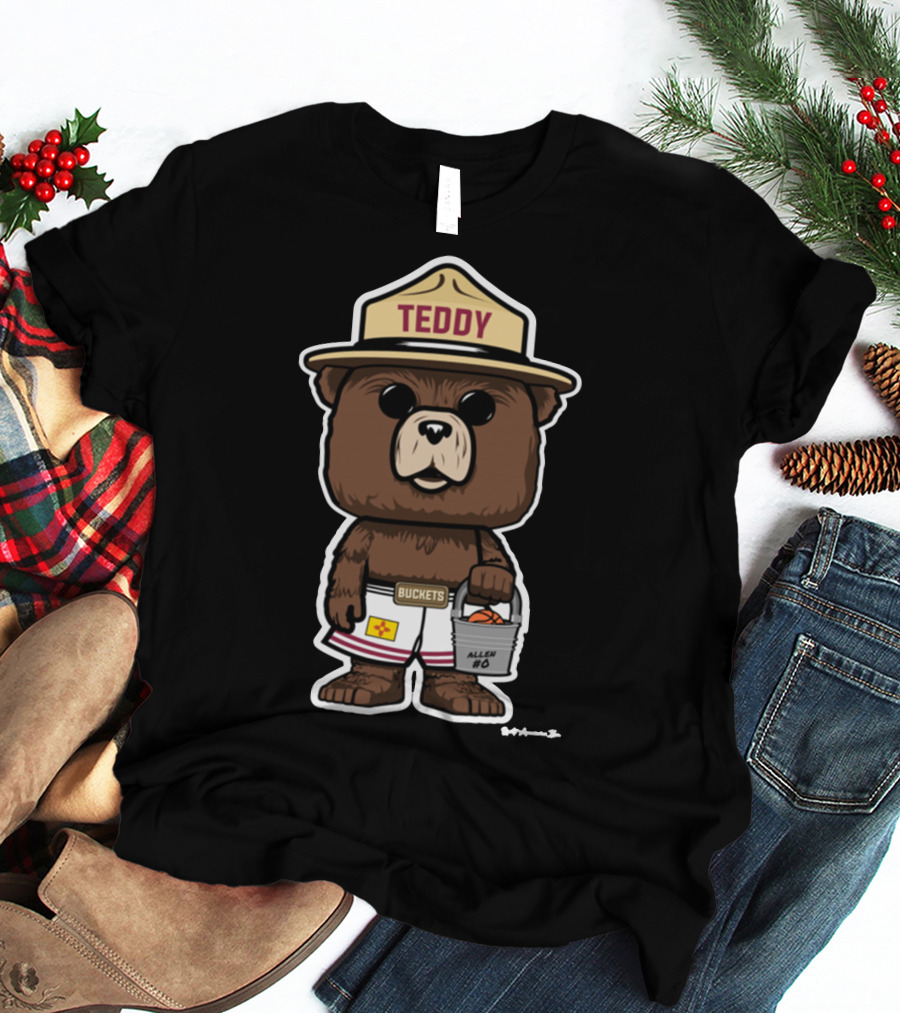 Teddy Buckets Allen #0 Satinytee Clothing Store T-Shirt