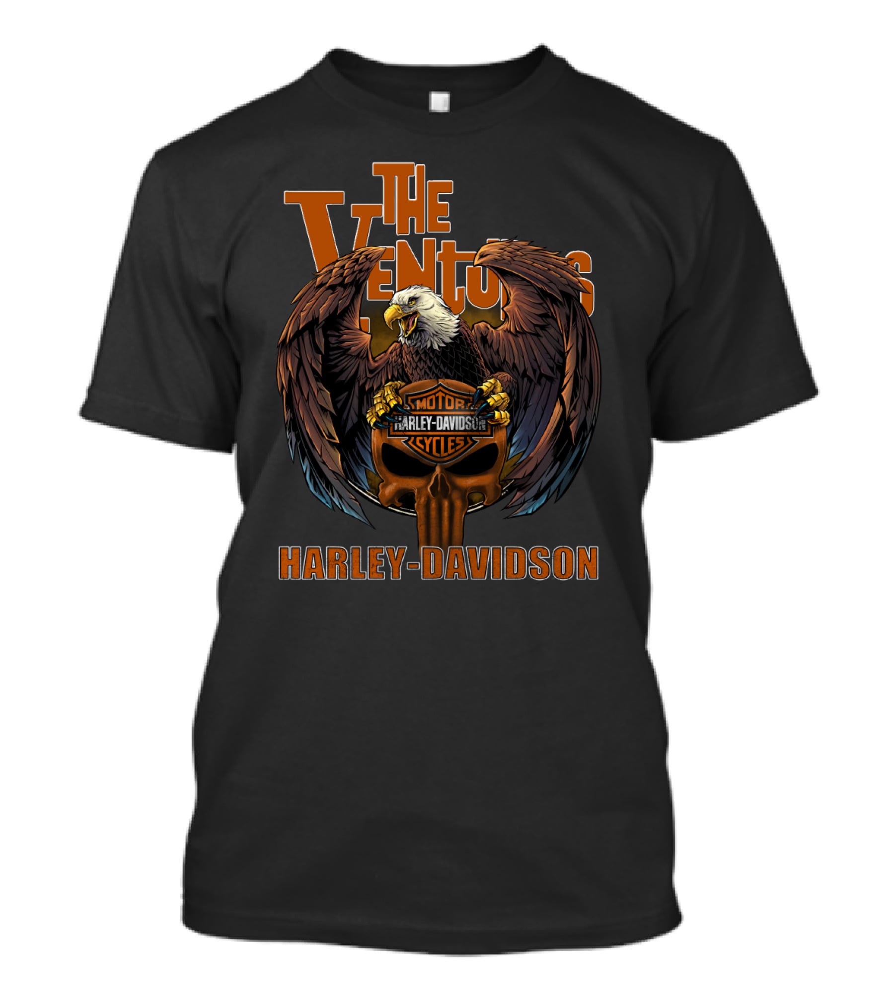 The Ventures Harley Davidson Eagle Motorcycles T-Shirt